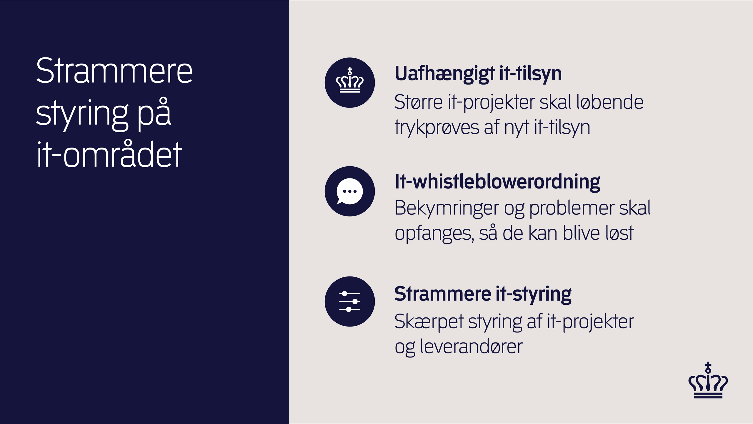 Grafik om Strammere styring på it-området