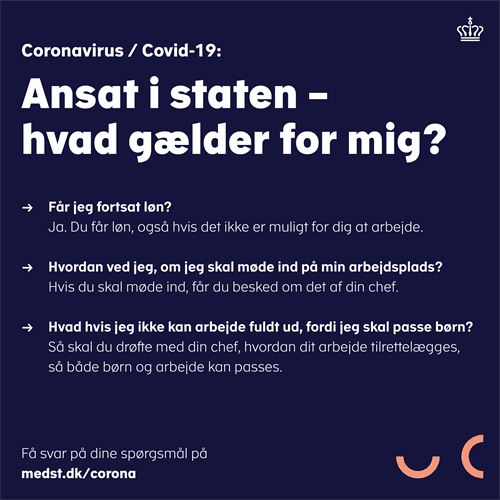 Grafik med overskriften: Ansat i staten - hvad gælder for mig?