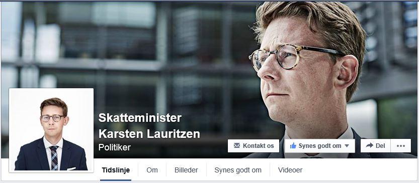 Billede af Karsten Lauritzens Facebookprofil
